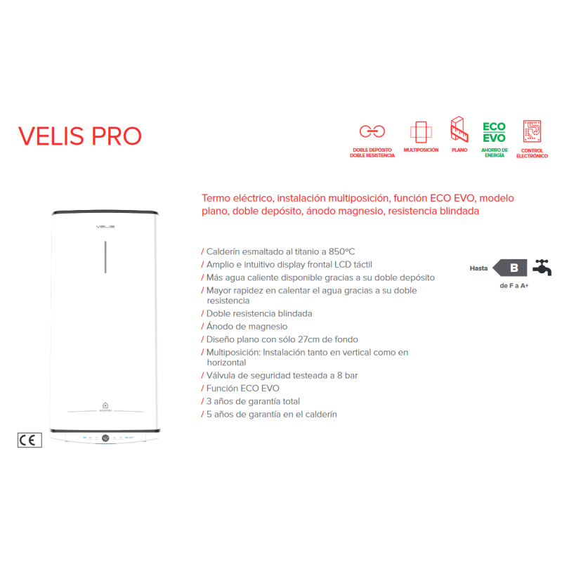 Uglis Pro Ariston (sin WiFi) 50 L